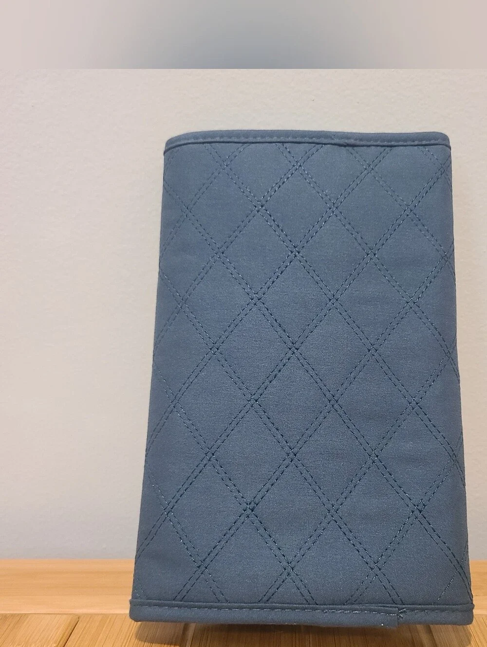 Jewelry Holder Travel Teal Quilted